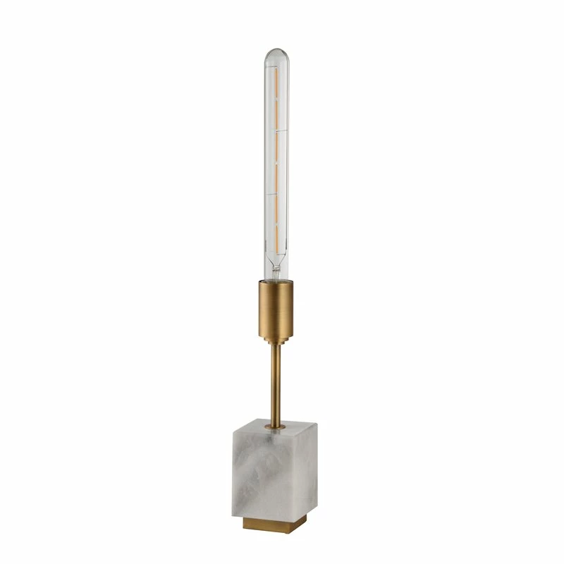 Promo β American Home Classic Katharine 1-Light Mid-Century Marble Table Lamp In White 𧨠5 Promo β American Home Classic Katharine 1-Light Mid-Century Marble Table Lamp In White 𧨠- Image 3