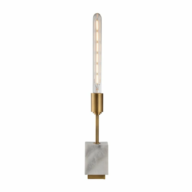 Promo β American Home Classic Katharine 1-Light Mid-Century Marble Table Lamp In White 𧨠6 Promo β American Home Classic Katharine 1-Light Mid-Century Marble Table Lamp In White 𧨠- Image 4