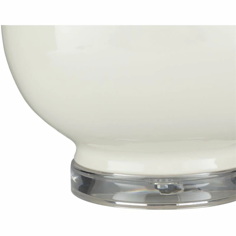 Flash Sale 🌟 Surya Devon 1-Light Traditional Linen And Ceramic Table Lamp In Off White 👏 - Image 3