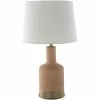 Wholesale ❤️ Surya Brae 1-Light Traditional Linen And Metal Table Lamp In Tan/Off White 🛒