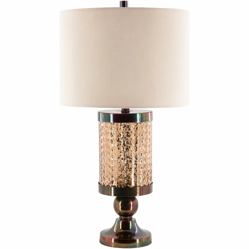 Best deal ๐ Surya Alsen 1-Light Traditional Linen And Glass Table Lamp In Burnt Orange โค๏ธ