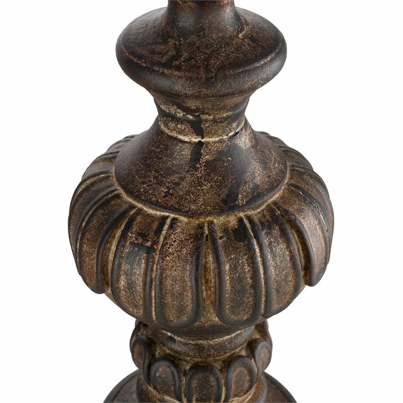 Best reviews of ✔️ Surya Lottie 1-Light Traditional Linen And Metal Table Lamp In Brown/Natural ✔️ - Image 2