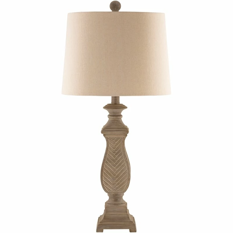Deals ❤️ Surya Darwin 28" 1-Light Traditional Linen And Metal Table Lamp In Gray/Natural ⌛ 3 Deals ❤️ Surya Darwin 28" 1-Light Traditional Linen And Metal Table Lamp In Gray/Natural ⌛