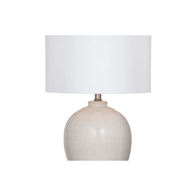 Best Sale ⭐ Bassett Mirror Ellen Ceramic Table Lamp In White ✨ - Image 4