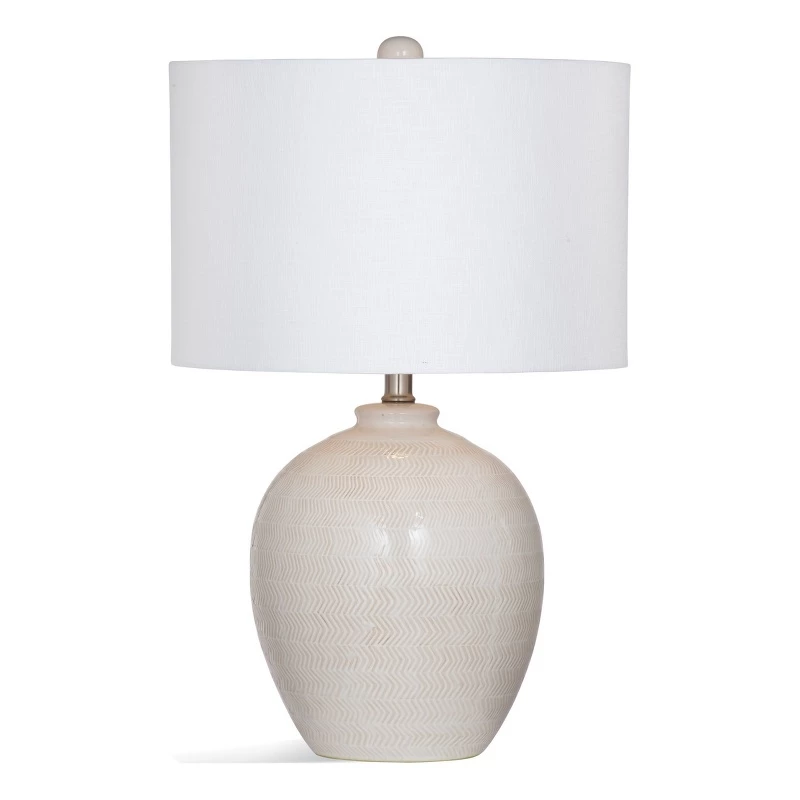 Best Sale ⭐ Bassett Mirror Ellen Ceramic Table Lamp In White ✨