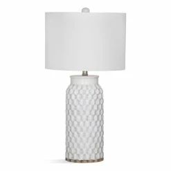 Cheap 🥰 Bassett Mirror Selser Table Lamp In White Ceramic 🛒