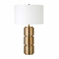 Best deal ๐ Maklaine Mid-Century Handcrafted Steel Table Lamp In Golden Brass ๐