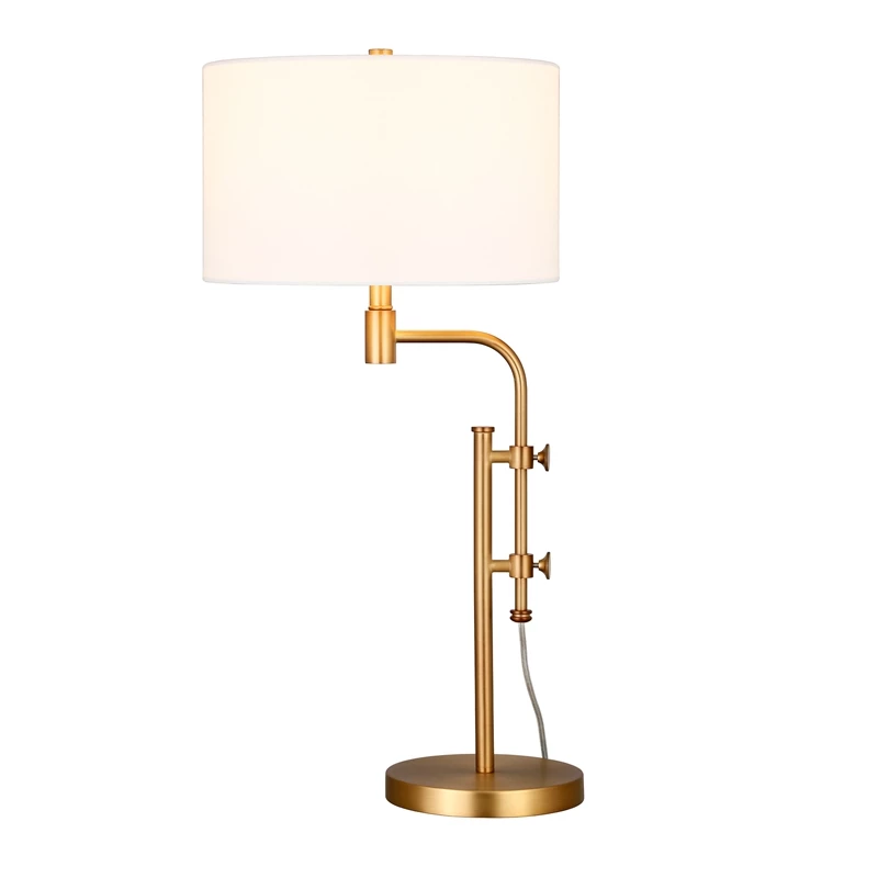 New ๐ฏ Maklaine Industrial Height-Adjustable Brass Table Lamp ๐ - Image 3