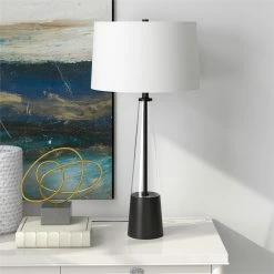 Hot Sale π Allora Mid Century Glass Cylinder Table Lamp With Black Metal Accents π₯ 14 Hot Sale π Allora Mid Century Glass Cylinder Table Lamp With Black Metal Accents π₯ -Safavieh Shop 2575686 4 L
