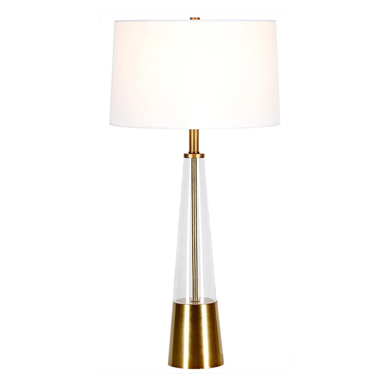 Wholesale π Allora Mid Century Glass Cylinder Table Lamp With Brass Metal Accents π 9 Wholesale π Allora Mid Century Glass Cylinder Table Lamp With Brass Metal Accents π - Image 7