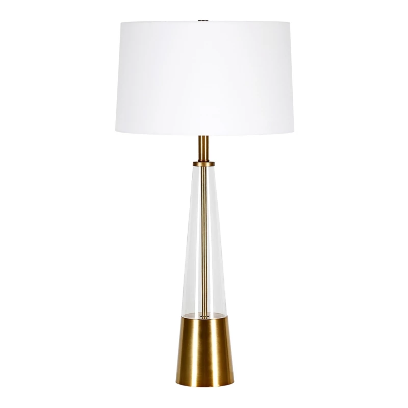 Wholesale π Allora Mid Century Glass Cylinder Table Lamp With Brass Metal Accents π 3 Wholesale π Allora Mid Century Glass Cylinder Table Lamp With Brass Metal Accents π