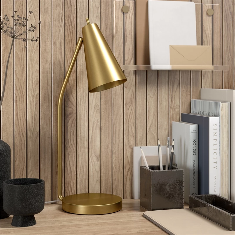 Buy ๐คฉ UrbanPro Mid-Century Metal Table Lamp In Brass ๐ - Image 4