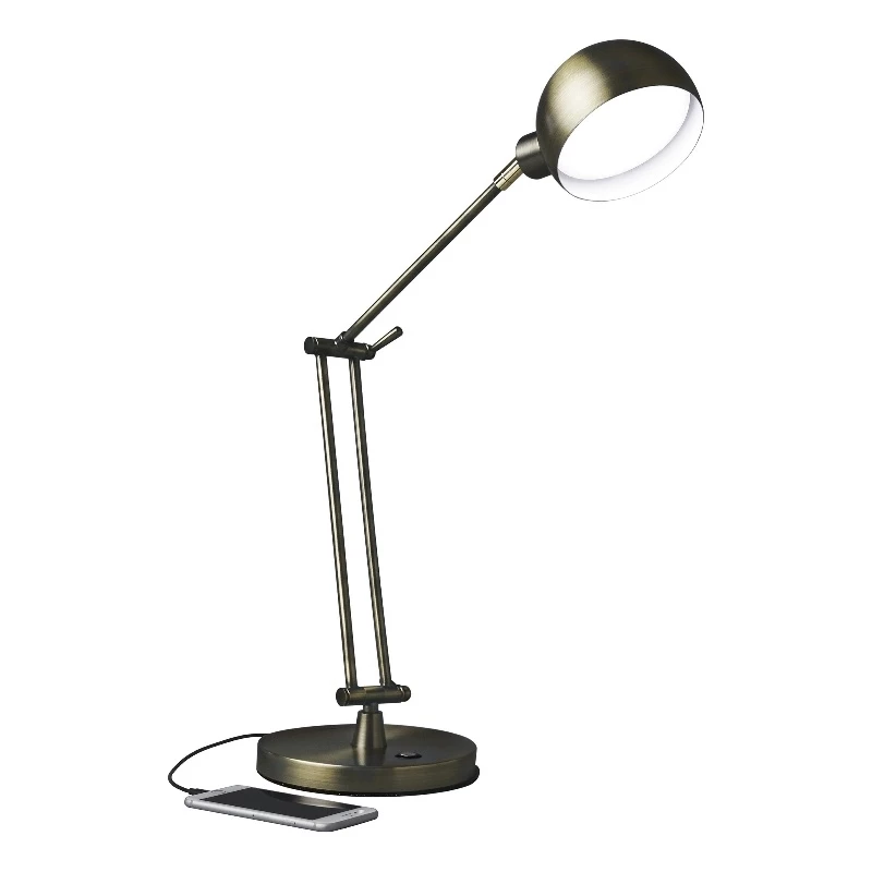 Top 10 โ๏ธ HomeRoots 'Antiqued Bronze LED Adjustable Desk Lamp ๐