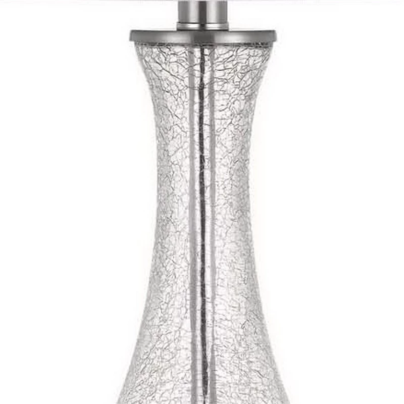 Deals ๐ฅ HomeRoots 'Set Of Two 27" Glass And Steel Table Lamps โญ - Image 4