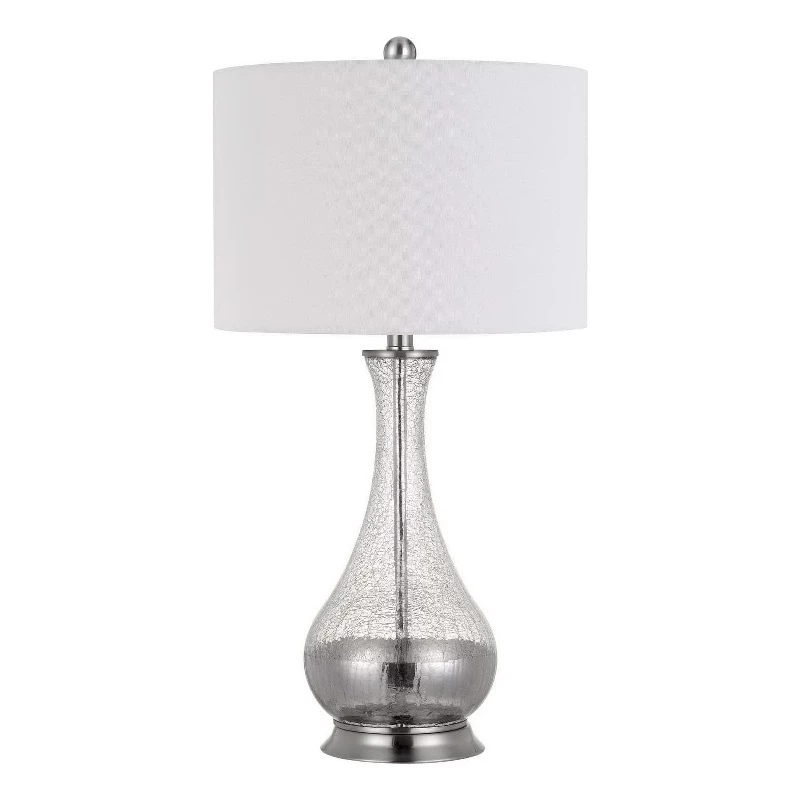 Deals ๐ฅ HomeRoots 'Set Of Two 27" Glass And Steel Table Lamps โญ