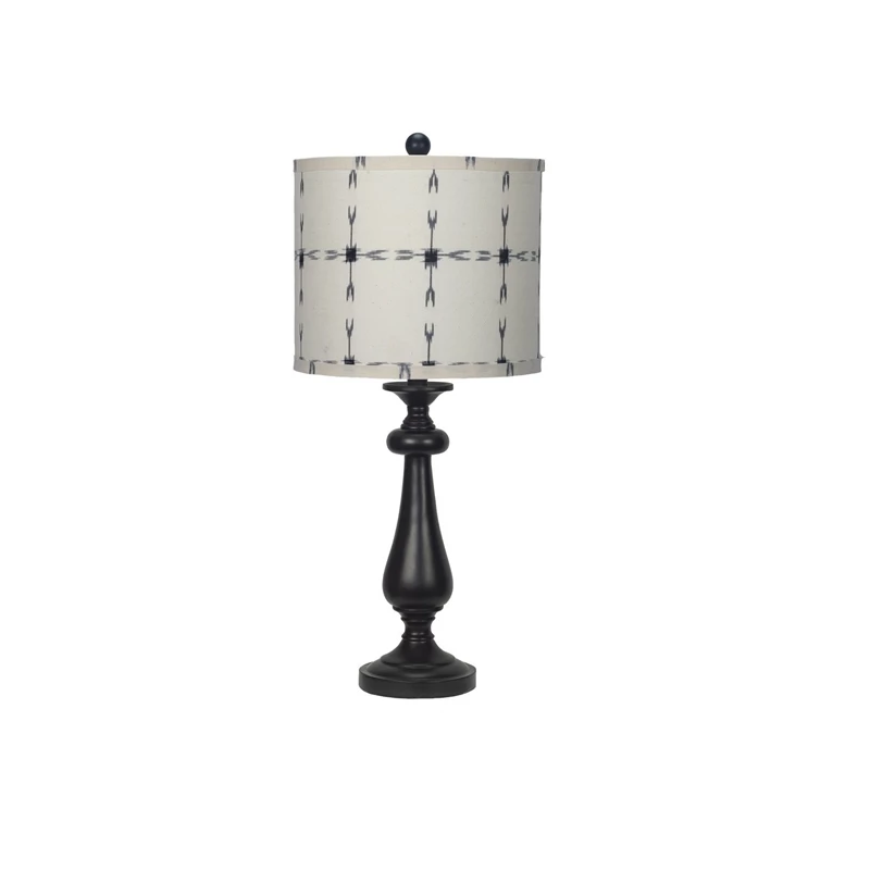 Buy ๐ฅ HomeRoots 'Black Candlestick Tribal Arrows Shade Table Lamp ๐ - Image 3