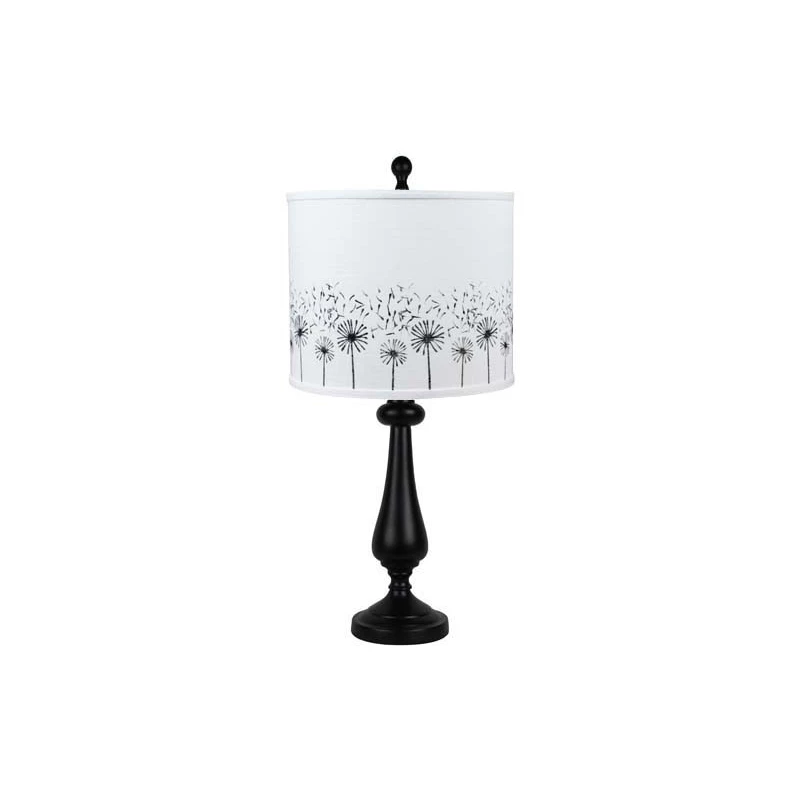 Flash Sale ๐ HomeRoots 'Black Candlestick Whimsical Dandelion Shade Table Lamp โ๏ธ - Image 2