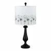 Flash Sale 👍 HomeRoots 'Black Candlestick Whimsical Dandelion Shade Table Lamp ✔️