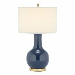 Best deal 👏 Safavieh Judy Ceramic Royal Blue Lamp With White Shade ✔️