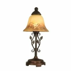 Budget 😍 Dale Tiffany Leaf Vine Hand Painted Mini Lamp 🌟