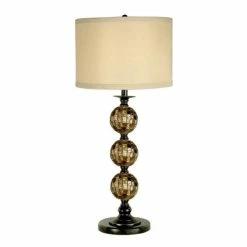 Hot Sale 🔔 Dale Tiffany Mosaic 3 Ball Art Glass Table Lamp ⭐