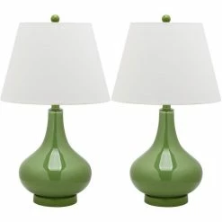 Cheap 💯 Safavieh Amy Gourd Glass Lamp (Set Of 2) ⭐