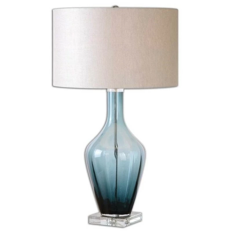 Brand new โ Uttermost Hagano Blue Glass Table Lamp ๐คฉ