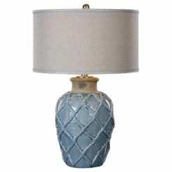 Budget 🤩 Uttermost Parterre Pale Blue Table Lamp 😍