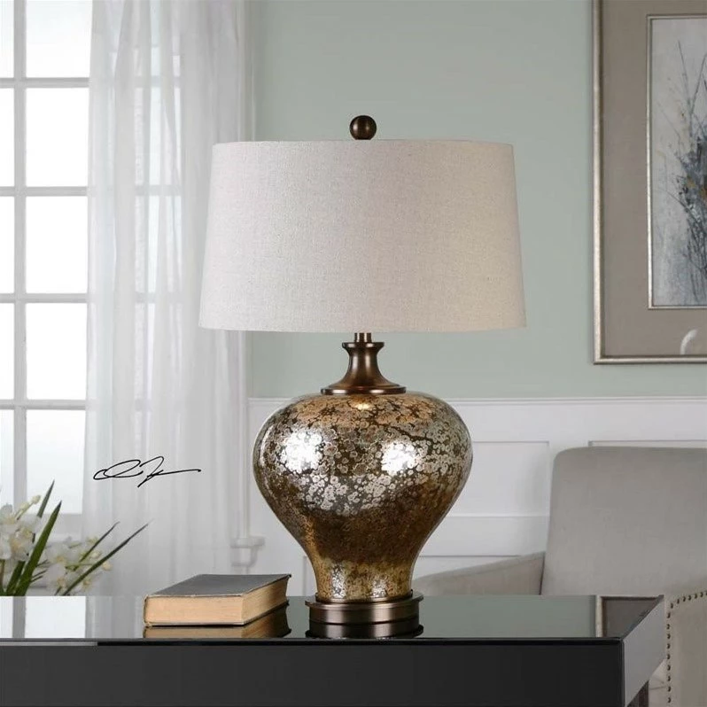 Best Sale 🎉 Uttermost Liro Mercury Glass Table Lamp 🥰 - Image 2