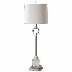 Best deal ❤️ Uttermost Bordolano Polished Nickel Buffet Lamp 👏