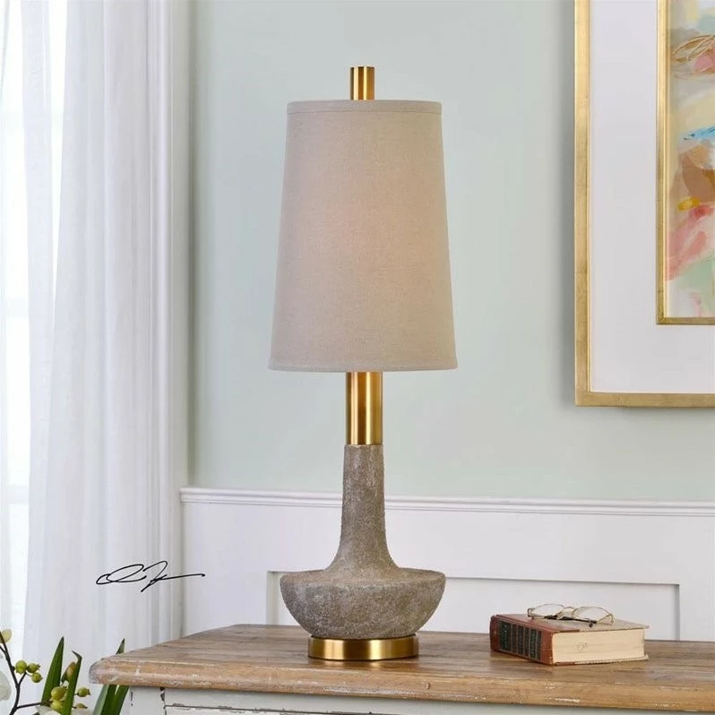New π₯ Uttermost Volongo Stone Ivory Buffet Lamp π 4 New π₯ Uttermost Volongo Stone Ivory Buffet Lamp π - Image 2