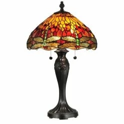 Top 10 ⌛ Dale Tiffany Reves Dragonfly Table Lamp 🌟