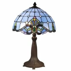 Discount 💯 Dale Tiffany Blue Baroque Table Lamp 🔥