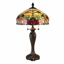 Buy ⭐ Dale Tiffany Zenia Rose Table Lamp 🎁